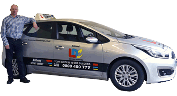 Anthony Richards's driving school car